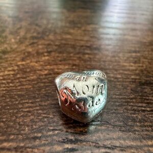 Pandora Silver Heart Mon Languages Charm